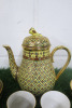 Lot of The East India Company Royal Bone China Benjarong 18ct Gold Hand Painted Crockery to Include: 1 x Coffee Pot, 2 x Coffee Cups, 2 x Sugar Pots (1 x Lid). - 2