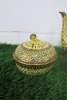 Lot of The East India Company Royal Bone China Benjarong 18ct Gold Hand Painted Crockery to Include: 1 x Coffee Pot, 2 x Coffee Cups, 2 x Sugar Pots (1 x Lid). - 3