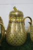 Lot of The East India Company Royal Bone China Benjarong 18ct Gold Hand Painted Crockery to Include: 1 x Large Coffee Pot & 2 x Medium Coffee Pots. - 2