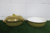 Lot of The East India Company Royal Bone China Benjarong 18ct Gold Hand Painted Crockery to Include: 1 x Large Dish with Lid & 1 x Large Bowl. - 2
