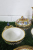 Lot of The East India Company Royal Bone China Benjarong 18ct Gold Hand Painted Crockery to Include: 1 x Coffee Pot, 3 x Sugar Pots with Lids, 1 x Sugar Pot without Lid, 3 x Cups & 3 x Saucers & 2 x Coasters. - 4