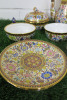 Lot of The East India Company Royal Bone China Benjarong 18ct Gold Hand Painted Crockery to Include: 1 x Coffee Pot, 3 x Sugar Pots with Lids, 1 x Sugar Pot without Lid, 3 x Cups & 3 x Saucers & 2 x Coasters. - 5