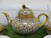 Lot of The East India Company Royal Bone China Benjarong 18ct Gold Hand Painted Crockery to Include: 1 x Tea Pot, 2 x Milk Jugs, 3 x Sugar Bowls with Lids, 2 x Tea Cups & 2 x Saucers & 1 x Plate. - 2