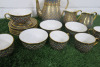 Lot of The East India Company Royal Bone China Benjarong 18ct Gold Hand Painted Crockery to Include: 1 x Coffee Pot without Lid, 2 x Milk Jugs, 4 x Tea Cups, 4 x Coffee Cups & 5 x Saucers. - 2
