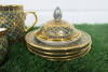 Lot of The East India Company Royal Bone China Benjarong 18ct Gold Hand Painted Crockery to Include: 1 x Large Cup, 1 x Tea Cup, 2 x Coffee Cups, 4 x Saucers & 1 x Lid. - 4