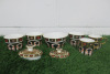 Lot of Royal Bone China Hand Painted Crockery to Include: 1 x Small Bowl, 3 x Tea Cups, 2 x Coffee Cups & 2 x Lids.