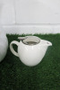 1 x Large White Jug & 1 x Small White Jug with Strainer. - 2