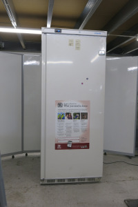 Polar C-Series Upright Fridge in White, Model CD614-04. Size H189xW78xD70.