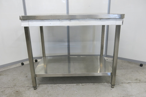 Stainless Steel Work Table with Shelf Under. Size H85 x W101 x D70cm.