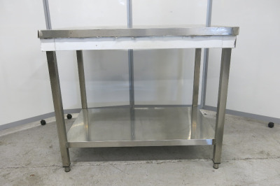 Stainless Steel Work Table with Shelf Under. Size H85 x W101 x D70cm.