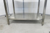 Stainless Steel Work Table with Shelf Under. Size H85 x W101 x D70cm. - 2