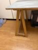 Grey Top Wooden A Frame Table. Size H76 x W160 x D80cm. - 3
