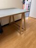 Grey Top Wooden A Frame Table. Size H76 x W160 x D80cm. - 4