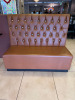 6 x Brown Faux Leather Free Standing Banquet Seats to Include: 1 x Double Button Backed & 5 x Single Button Backed. Size 112 x 130 x 60cm. - 9