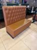 6 x Brown Faux Leather Free Standing Banquet Seats to Include: 1 x Double Button Backed & 5 x Single Button Backed. Size 112 x 130 x 60cm. - 17