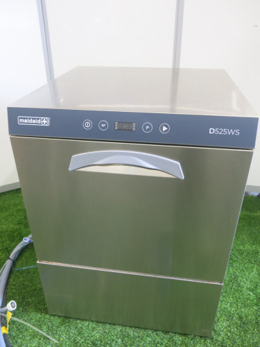 Maidaid Commercial Dishwasher, Model D525WS, 3 Phase, DOM 18/03/2024. Comes with 3 x Trays.