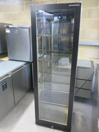 Precision Wine Display Fridge, Model BBS1850 with Key. Size H185 x W60 x D50cm.