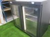 Gamko 2 Door Display Back Bar Chiller, Model LG3/250G, with 2 Shelves. Size H83 x W90 x D55cm. - 2