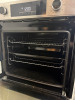 Beko BBXIF243XC Electric Stainless Steel Oven, in White Wooden Counter Top Case with Shelf. - 4