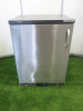 Gamko Stainless Steel Single Door Undercounter Freezer, Model GF/100LSCS with 2 Shelves. Size H83 x W60 x D50cm.