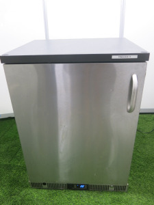 Gamko Stainless Steel Single Door Undercounter Freezer, Model GF/100LSCS with 2 Shelves. Size H83 x W60 x D50cm.