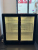 Climatic Double Sliding Glass Door Back Bar Cooler, Model IC-B210AS. Size H90 x W90 x D50cm.