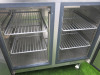 Precision 2 Door Stainless Steel Mobile Undercounter Fridge, Model MCU211. Size H85 x W135 x 67cm. - 4