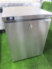 Precision Single Door Stainless Steel Undercounter Fridge, Model HPU150, with Key. Size H82 x W60 x D63cm.