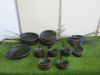 Assortment of Commercial Frying Pans to Include: 28 x 5" Mafter Bourgeat, 5 x 10" Mafter Bourgeat, 3 x 12.5" Mafter Bourgeat & 5 x 9.5" Unbranded.