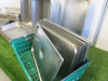 21 x Stainless Steel 1/1 Gastro Trays in Assorted Sizes & 10 x Bourgeat Stainless Steel Lids. - 6