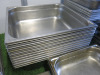 90 x Assorted Stainless Steel Cooking Trays & Preparation Pots. - 6