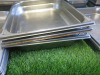 90 x Assorted Stainless Steel Cooking Trays & Preparation Pots. - 7