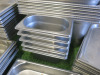 90 x Assorted Stainless Steel Cooking Trays & Preparation Pots. - 8