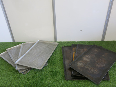 17 x Baking Trays to Include: 10 x Cast Iron & 7 x Perforated.