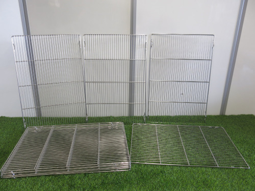 9 x Stainless Steel Wire Racks, Size 60 x 40cm.