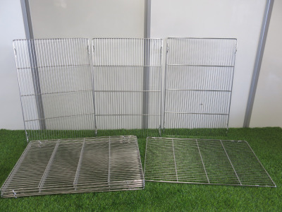 9 x Stainless Steel Wire Racks, Size 60 x 40cm.