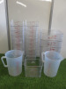 24 x Cambro Measuring Jugs to Include: 3 x 18qt, 1 x 6qt, 18 x 4qt & 2 x 5L Jugs.