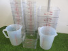 24 x Cambro Measuring Jugs to Include: 3 x 18qt, 1 x 6qt, 18 x 4qt & 2 x 5L Jugs. - 3
