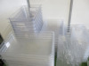 62 x Cambro Clear Trays to Include: 11 x 24L 1/1 x 200mm, 7 x 18L 1/1 x 150mm, 12 x 12L 1/1 x 100mm, 5 x 6L 1/1 x 65mm, 8 x Assorted Size 1/2, 15 x 2L 1/3 x 65mm & 5 x 0.75L 1/9 x 100mm, Comes with 5 x 10CWD Inserts. - 3