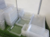 62 x Cambro Clear Trays to Include: 11 x 24L 1/1 x 200mm, 7 x 18L 1/1 x 150mm, 12 x 12L 1/1 x 100mm, 5 x 6L 1/1 x 65mm, 8 x Assorted Size 1/2, 15 x 2L 1/3 x 65mm & 5 x 0.75L 1/9 x 100mm, Comes with 5 x 10CWD Inserts. - 4