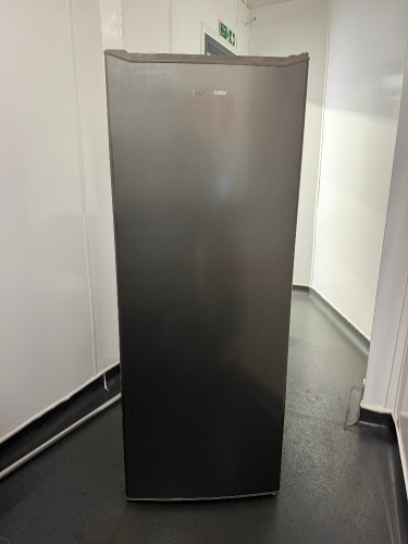 Russell Hobbs Grey Upright Freezer, Model RH55FZ143SS. Size H141 x W54 x D56cm.