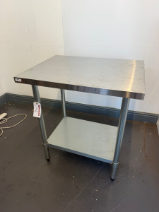 Stainless Steel Prep Table with Shelf Under. Size H90 x W80 x D60cm.