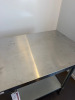 Stainless Steel Prep Table with Shelf Under. Size H90 x W80 x D60cm. - 2
