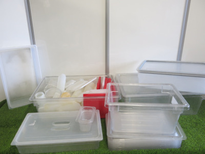 Assortment of Plastics as Pictured/Viewed.