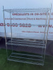 Chrome Wire 4 Shelf Rack. Size H180 x W120 x D40cm.