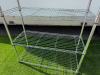 Chrome 5 Shelf Wire Rack. Size H185 x W90 x D35cm. - 2