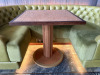 10 x Wooden Top Square Dining/Restaurant Tables on Column Fluted Base. Size 75 x 75cm. - 3
