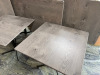 7 x Tempo Folding Outdoor Dining Tables in Grey Oak Effect. Size H70 x 80 x 80cm. - 3