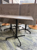 7 x Tempo Folding Outdoor Dining Tables in Grey Oak Effect. Size H70 x 80 x 80cm. - 4