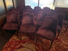 16 x Deep Purple Velvet Style Dining/Restaurant Lounge Chairs on Wooden Base. - 3